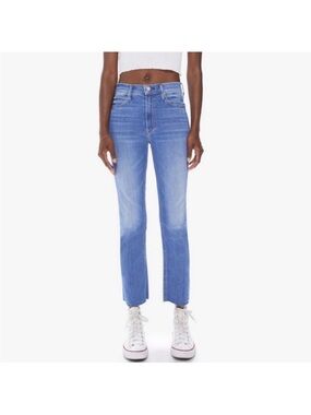 MOTHER The Mid Rise DazzlerAnkle Fray Jeans Size 27 Birds of Paradise